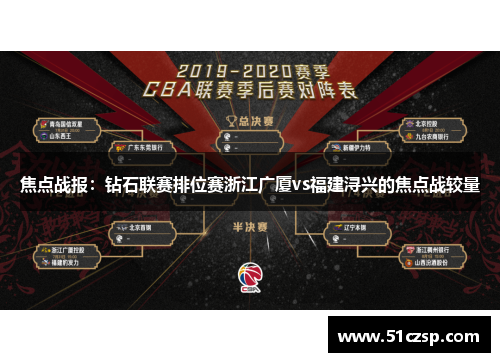 焦点战报：钻石联赛排位赛浙江广厦vs福建浔兴的焦点战较量